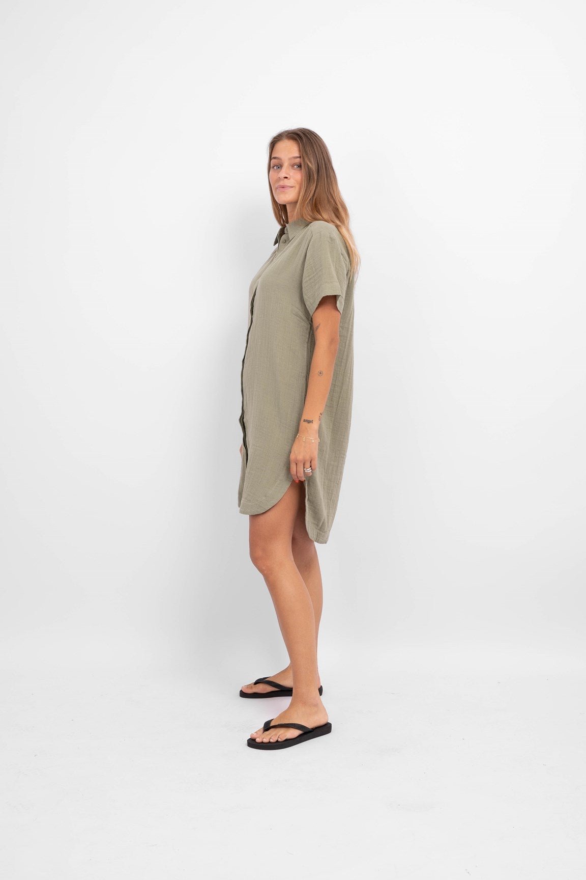 Lelou Løs Skjorte - Sea Spray