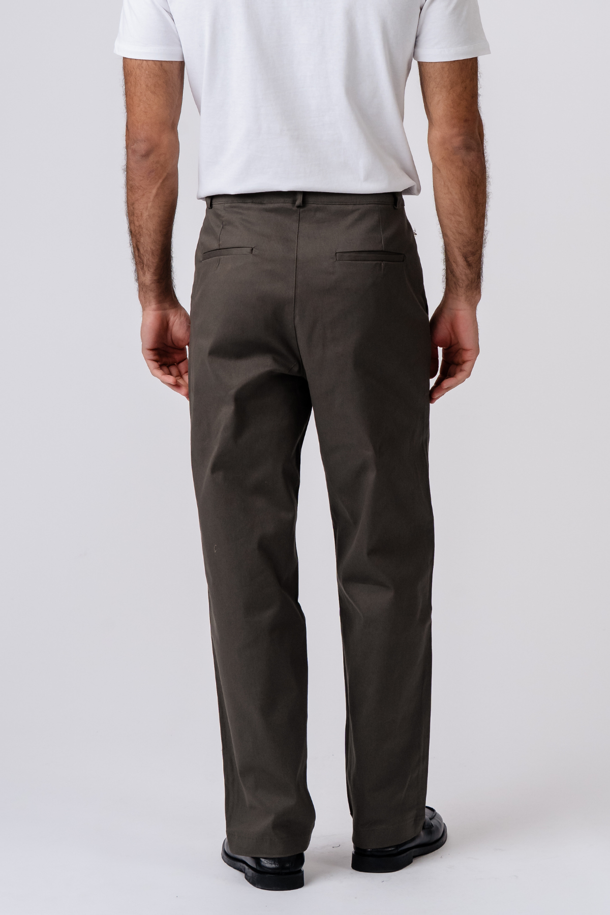 Straight Cotton Chino - Oliven