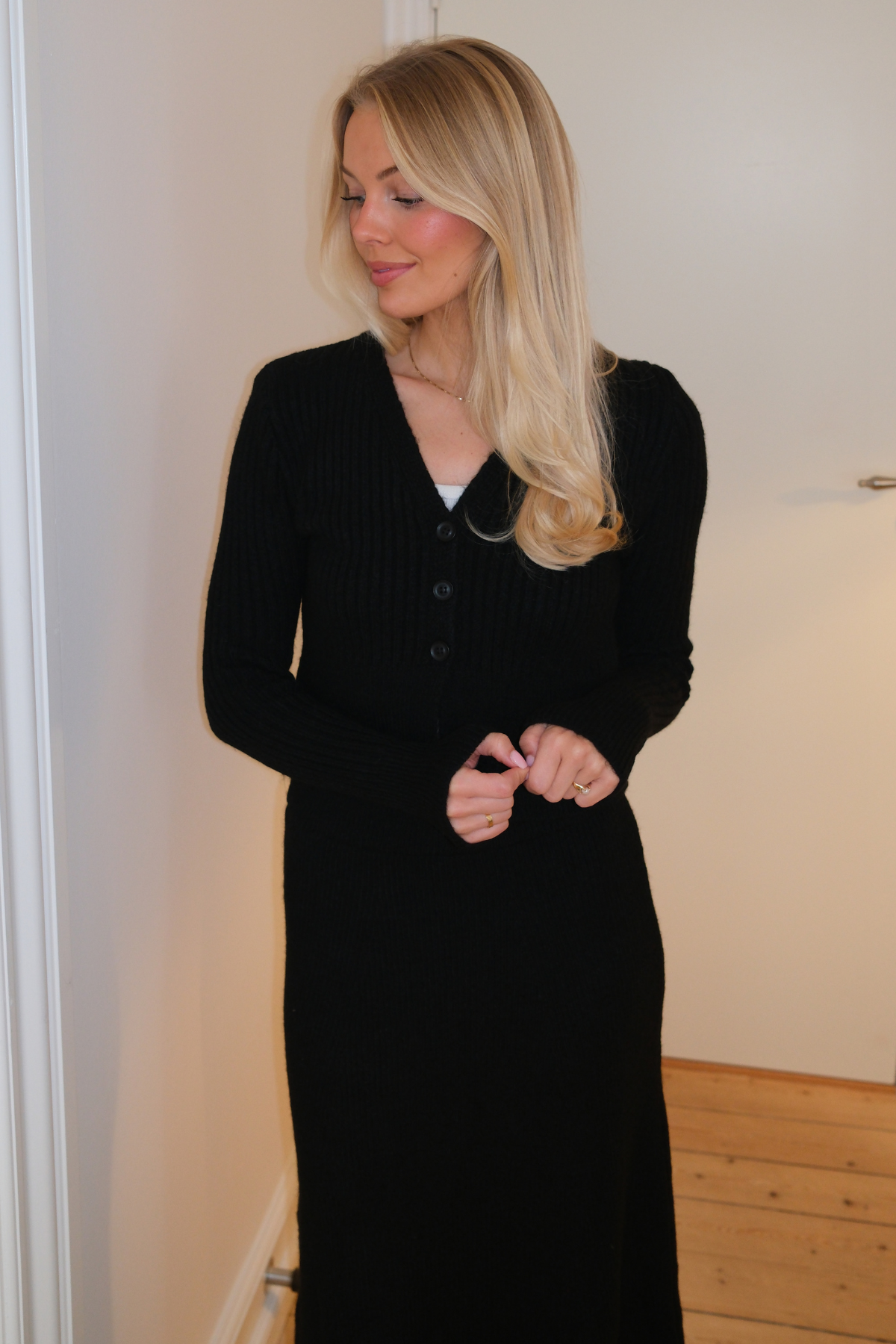 Nova Tie Blouse Knit - Sort