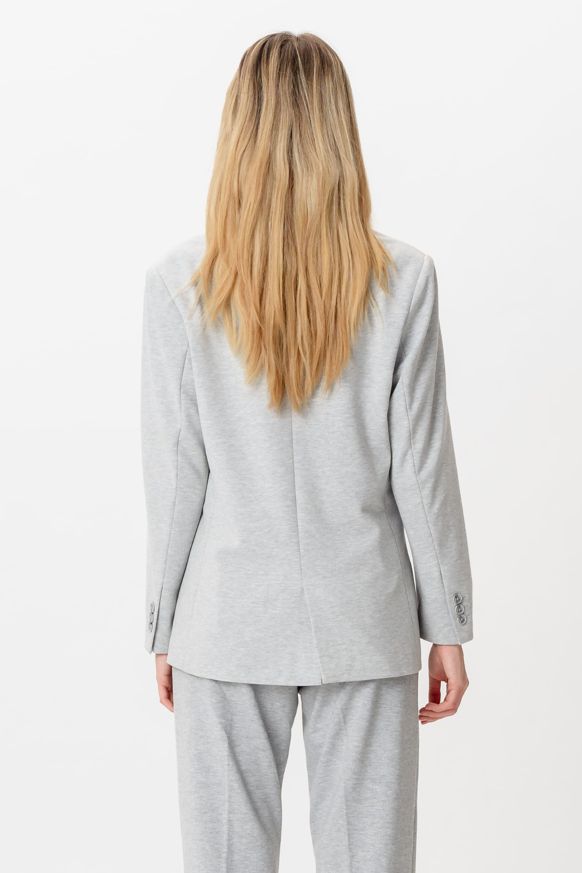 Klassisk fit Blazer - Lysegrå