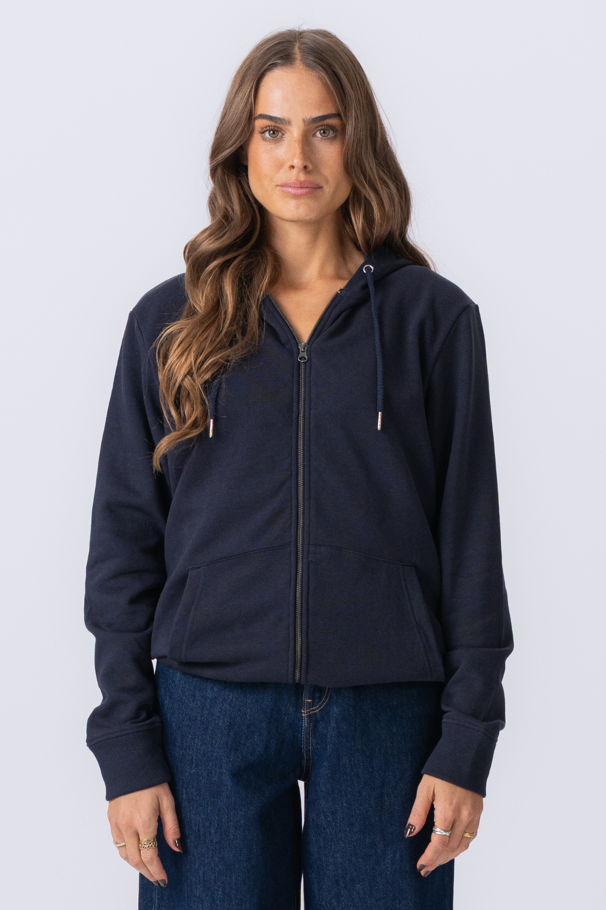 Zip Hoodie - Navy