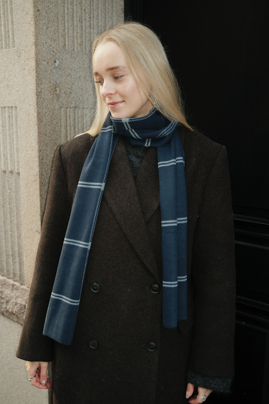 Halstørklæde - Navy Stripes