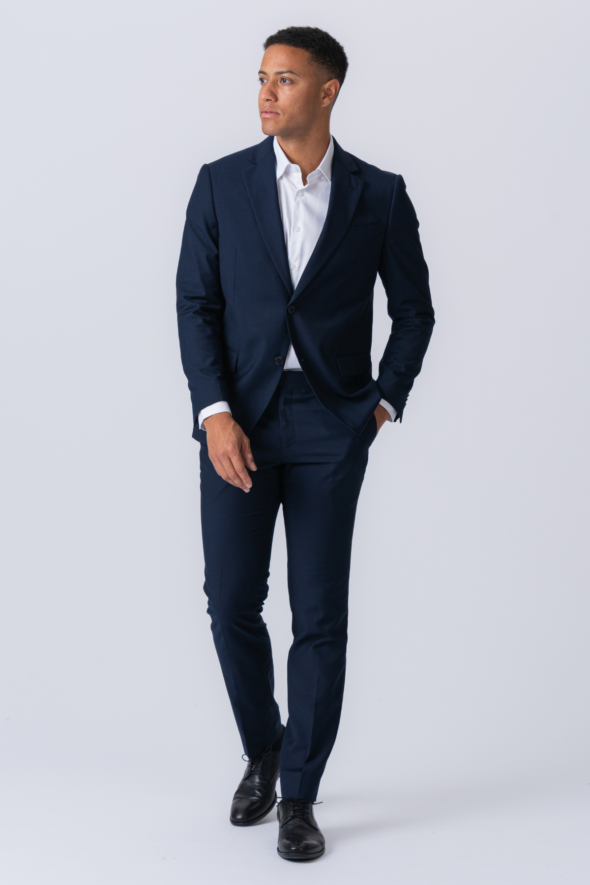 Premium Enkelttradet Blazer - Navy