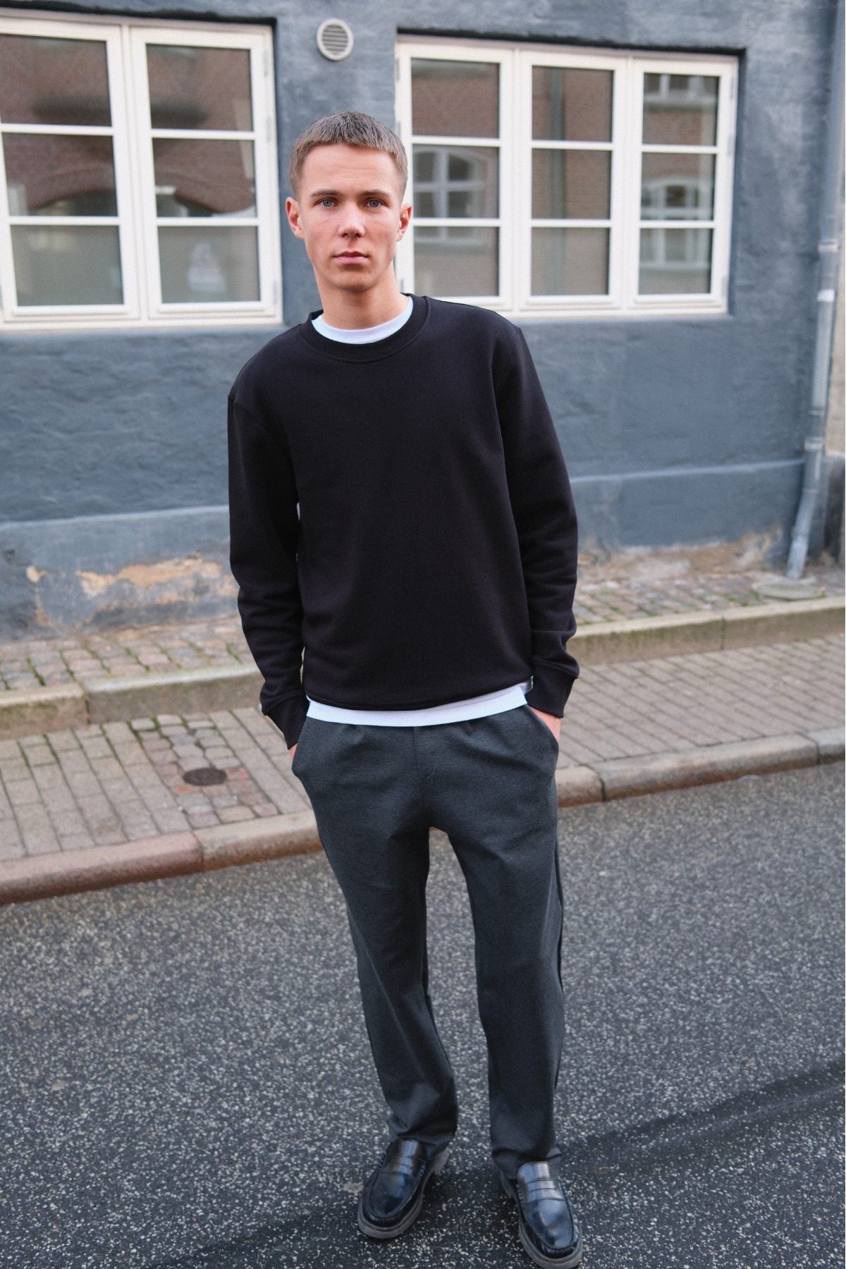 Performance Pants Wide - Melange Grey