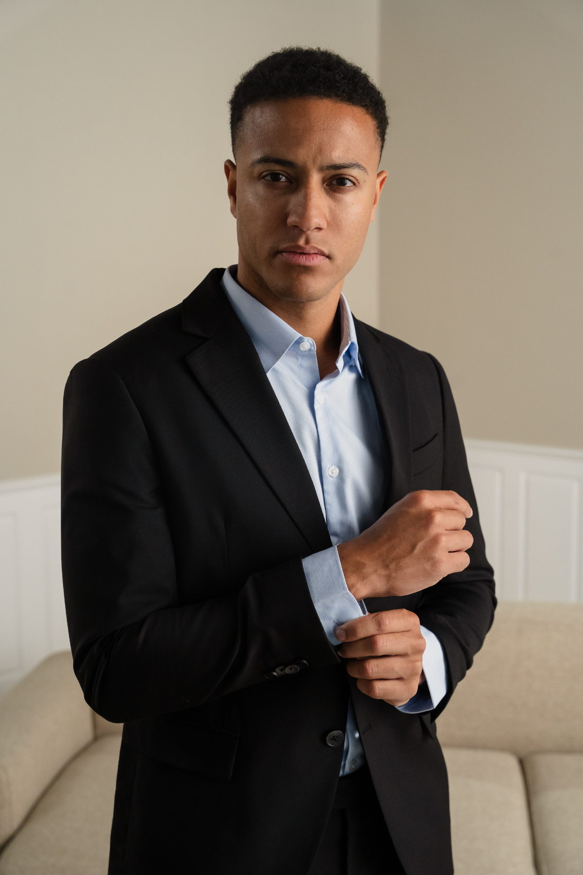 Premium Enkeltradet Blazer - Sort