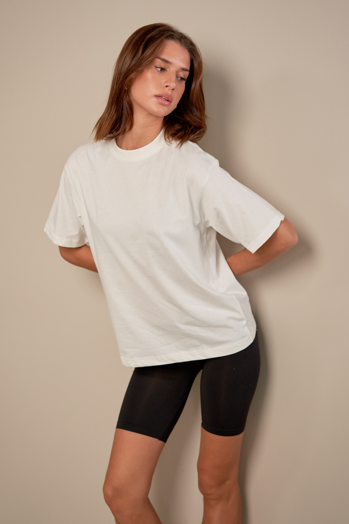 Boxfit T-shirt - Lys Beige