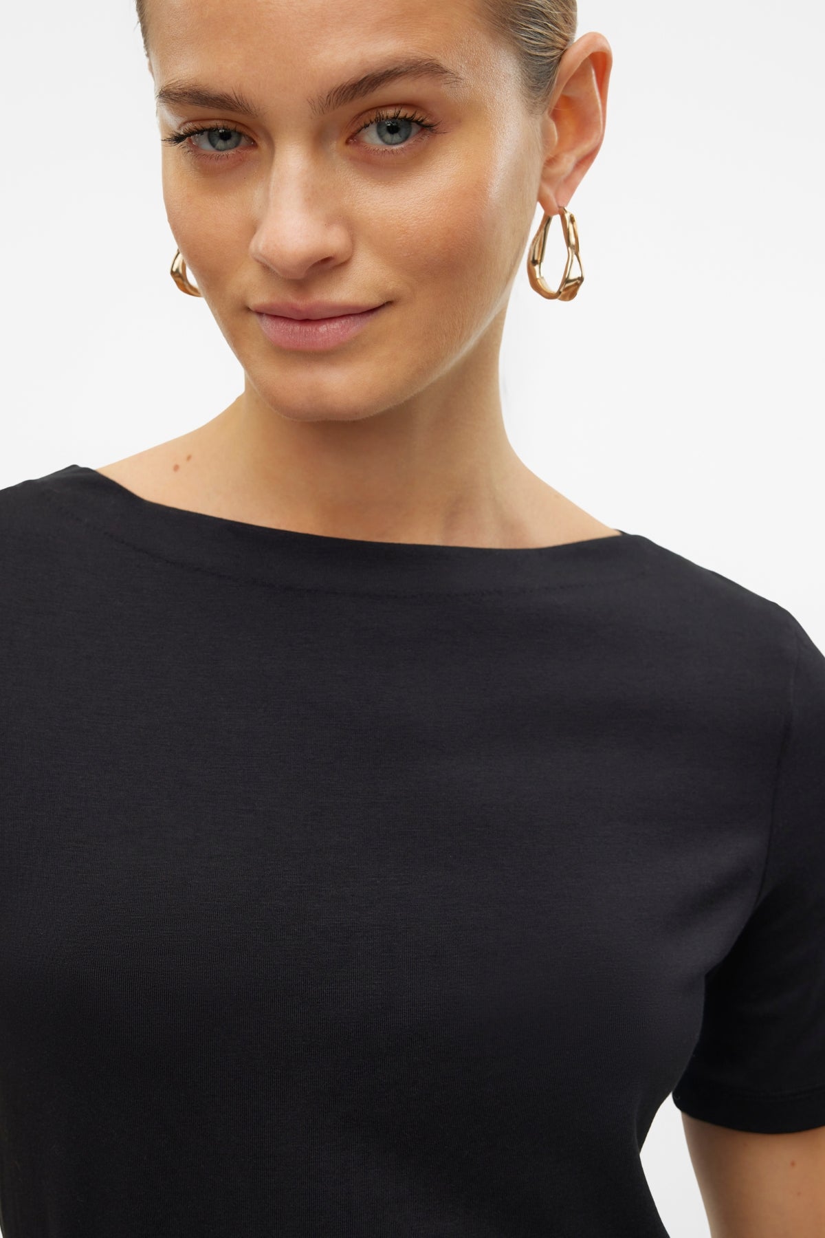 Panda Modal Top - Black