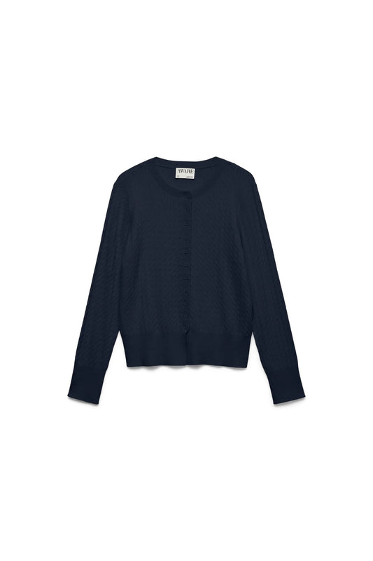 Vina Knit Cardigan - Dark Sapphire