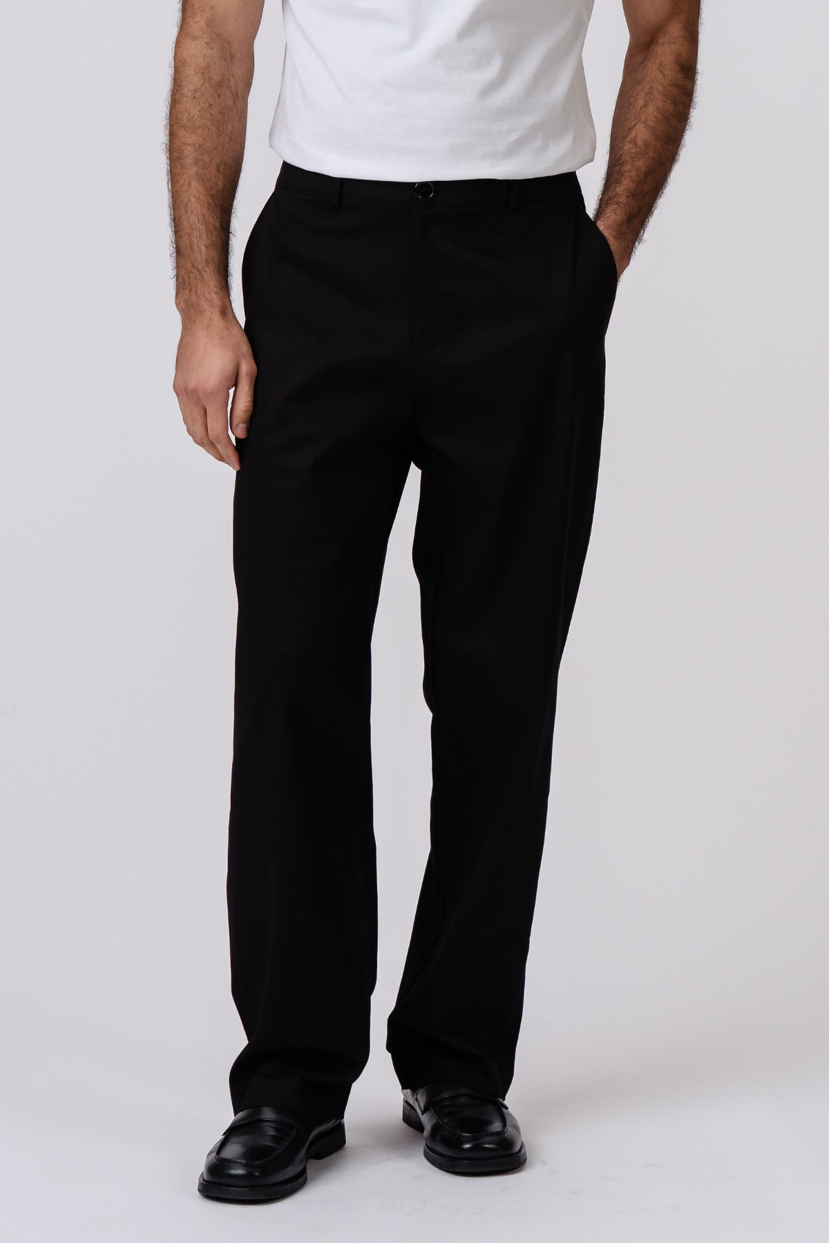 Straight Cotton Chino - Sort