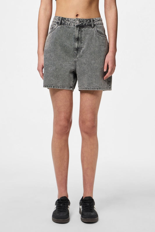 Abbi Shorts - Light Grey Denim
