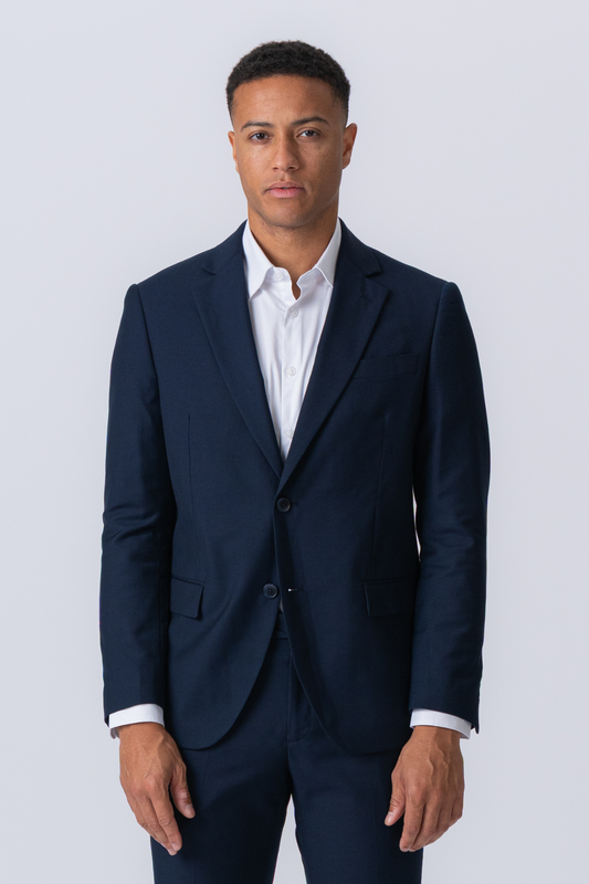 Premium Enkelttradet Blazer - Navy