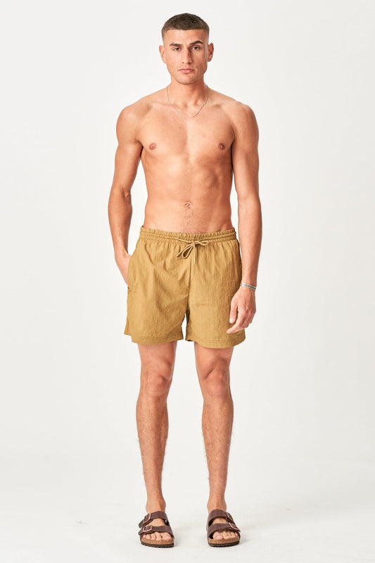 Premium Badeshorts - Khaki