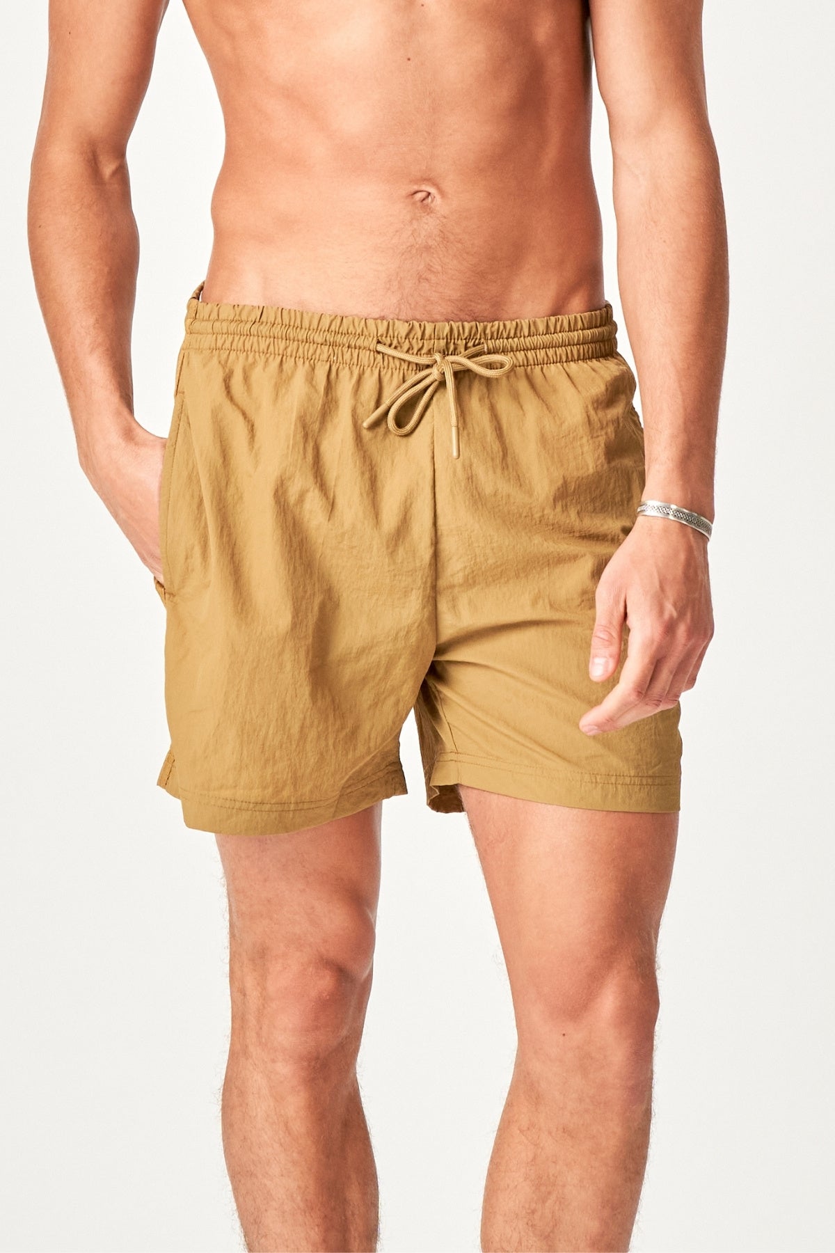Premium Badeshorts - Khaki