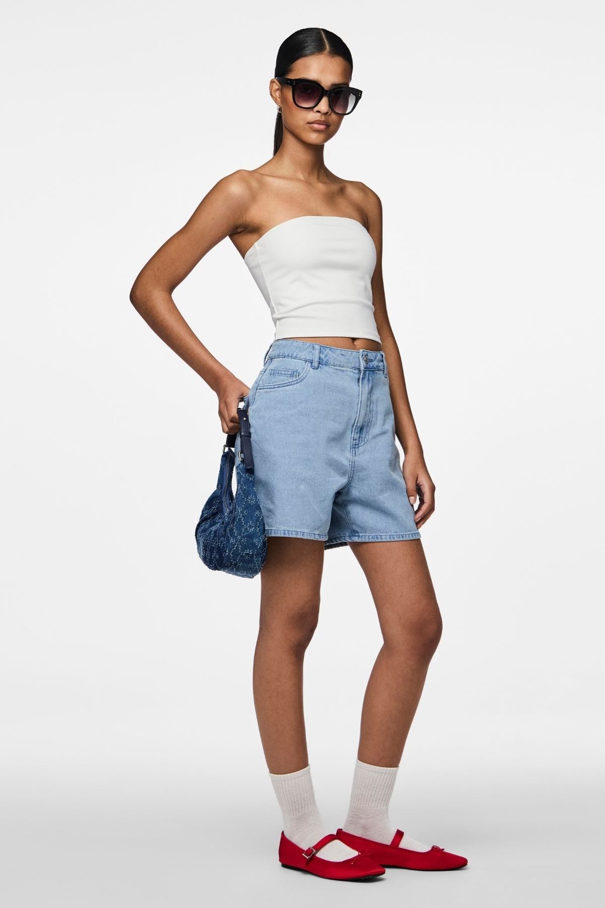 Abbi Shorts - Light Blue Denim