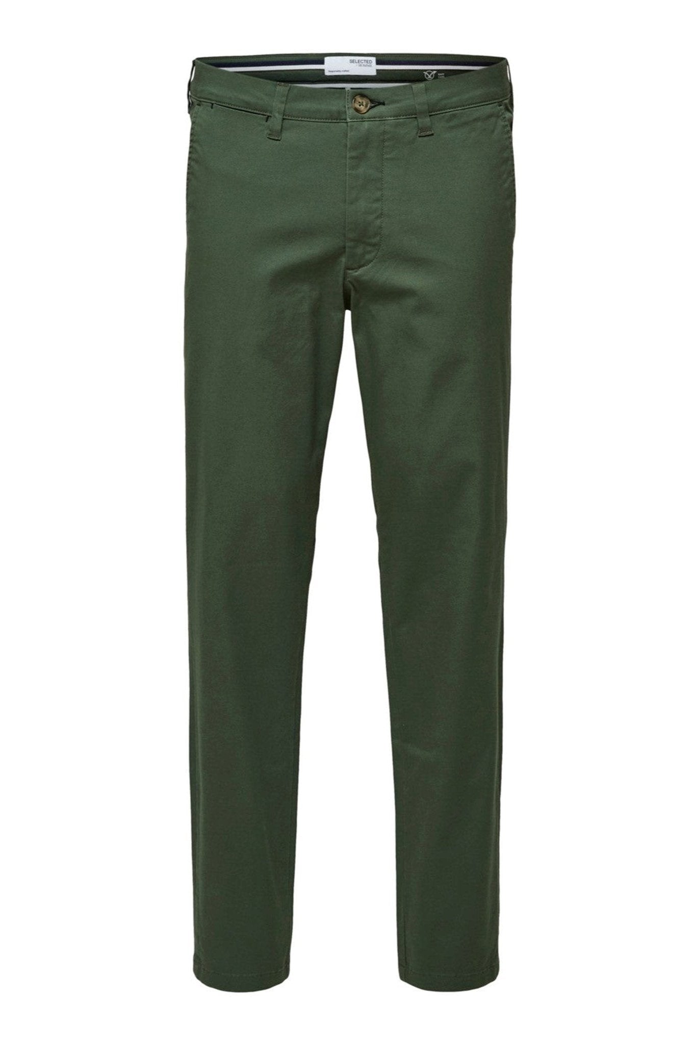 Miles Flex Chino Pants - Bronze Grøn (økologisk bomuld)