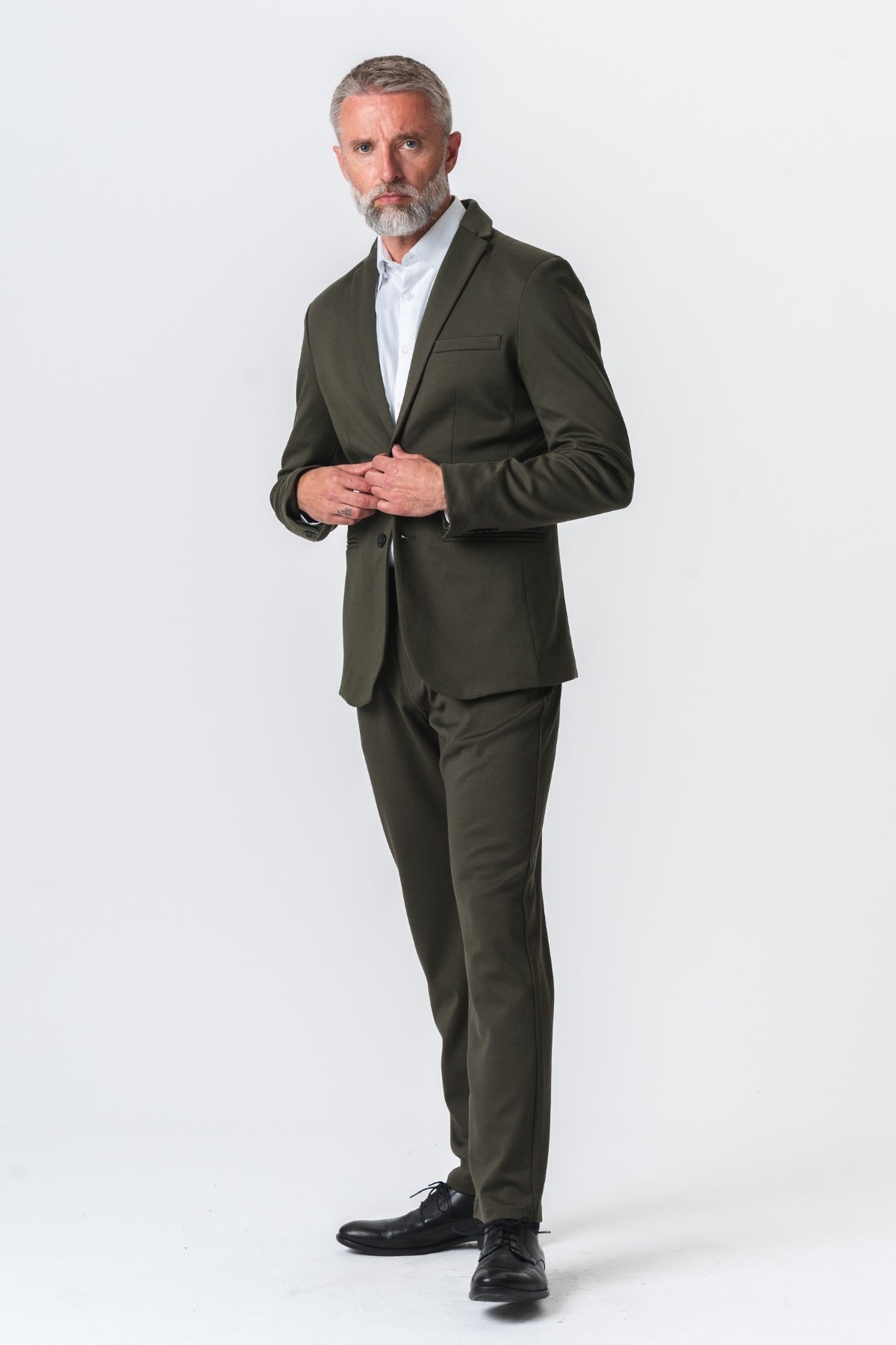 Det Originale Performance Jakkesæt Regular Fit - Mørkegrøn