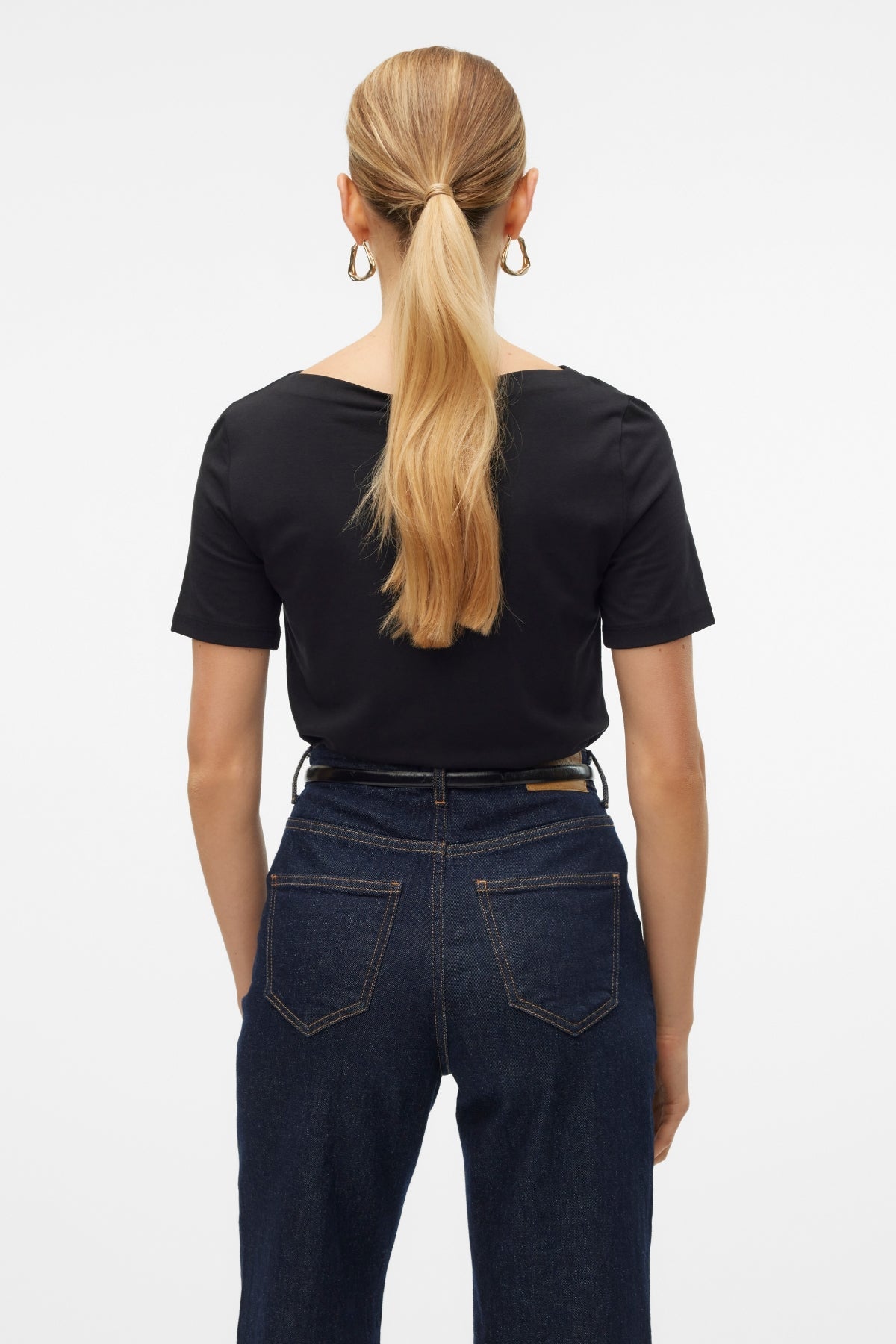 Panda Modal Top - Black