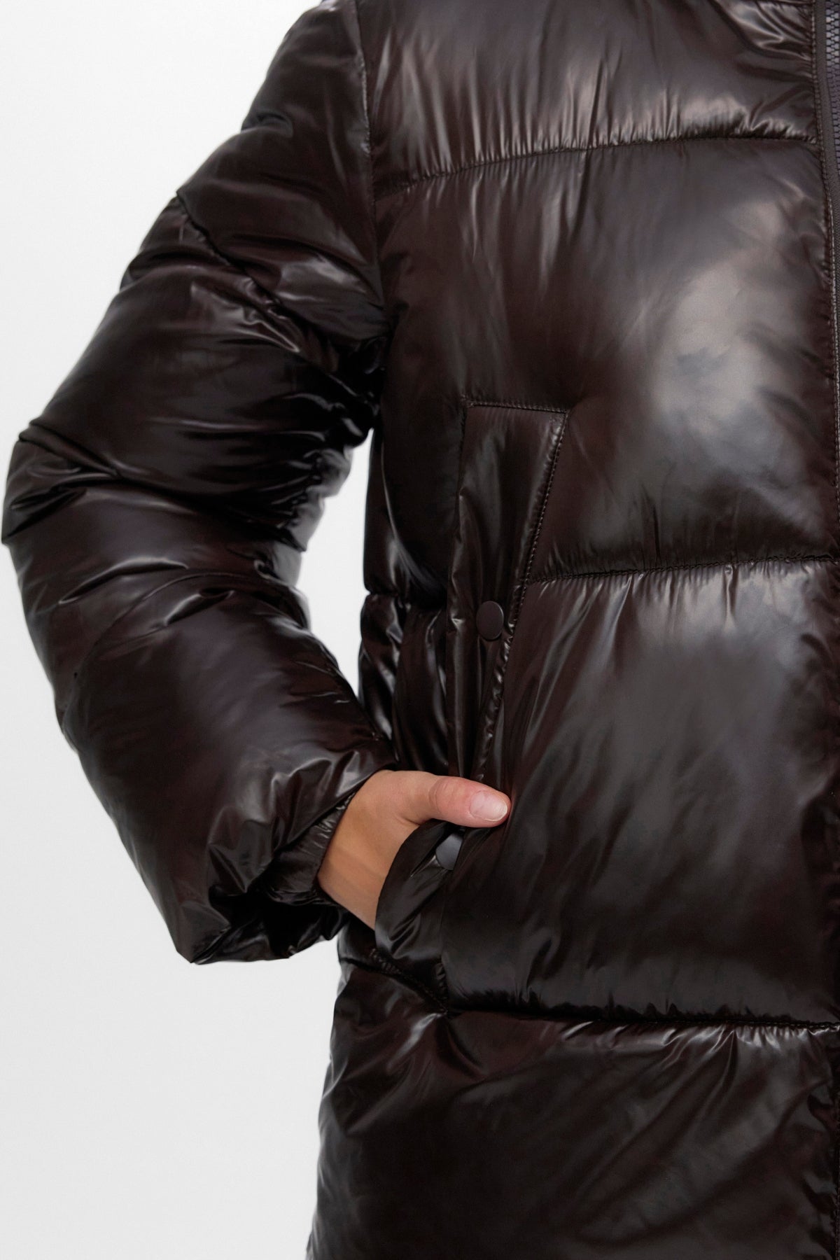 Sabrina Kort Jakke - Chocolate Torte