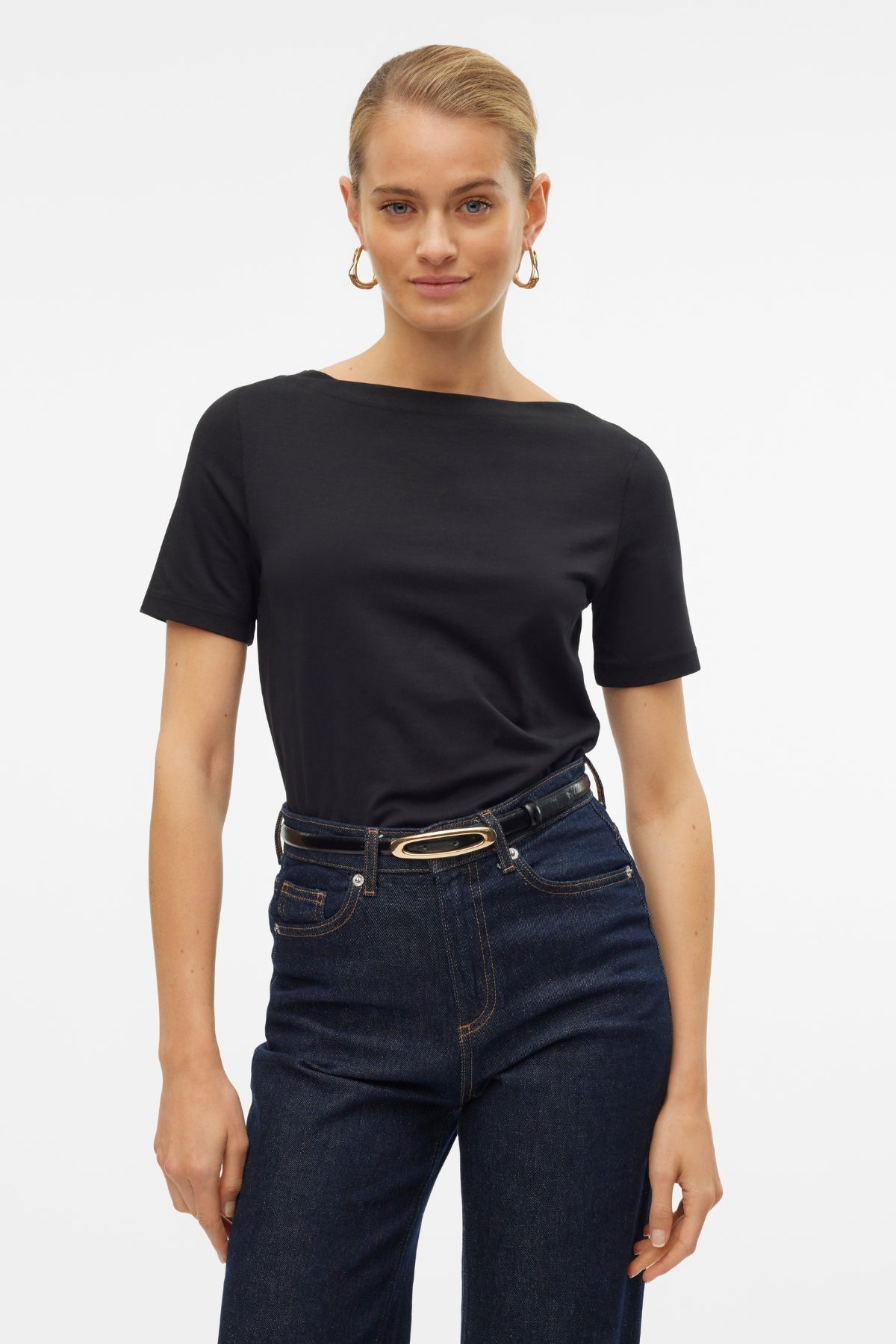 Panda Modal Top - Black