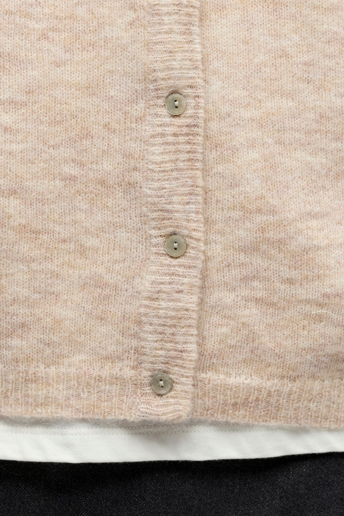 Agate Strik Cardigan - Humus Melange
