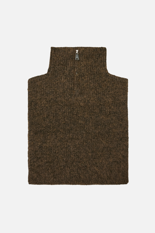Cora Zipper Bibneck - Chocolate Torte Melange