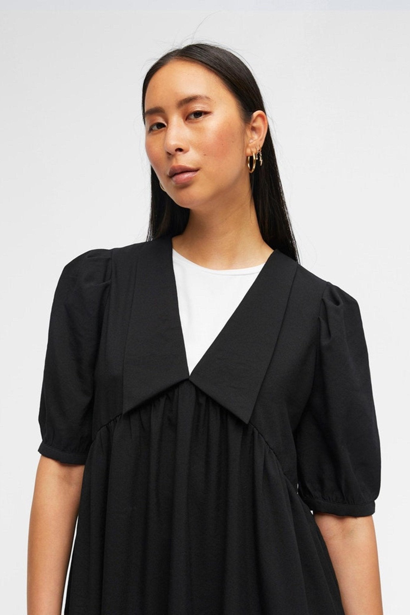 Alaia Lang Kjole - Sort