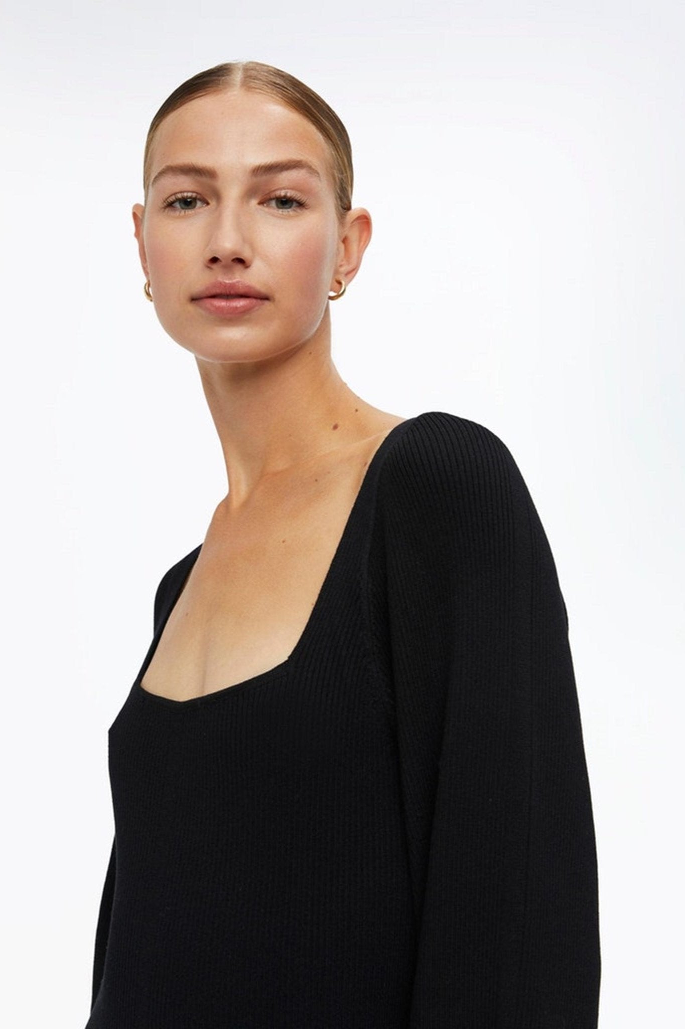 Agnes Strik Kjole - Sort